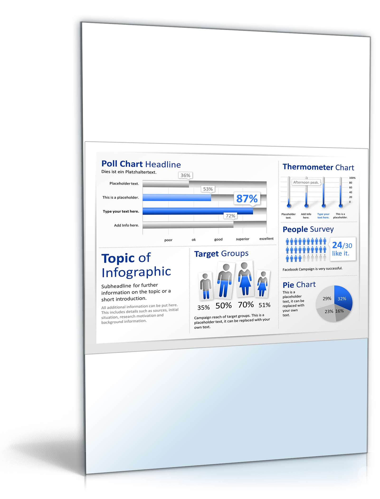 PowerPoint Präsentation Infografiken Excel. Seite: 10