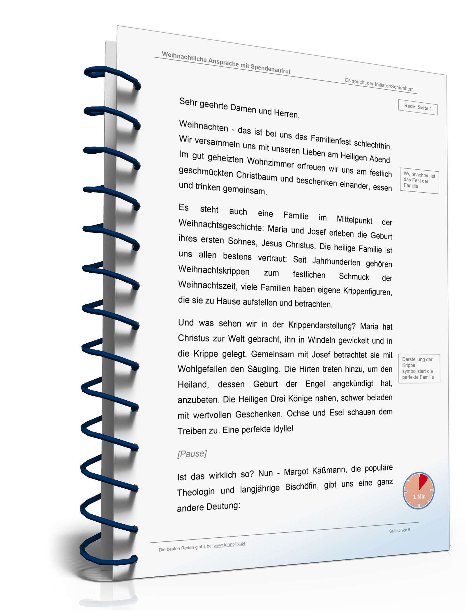 Rede Weihnachtliche Ansprache mit Spendenaufruf Word. Seite: 5