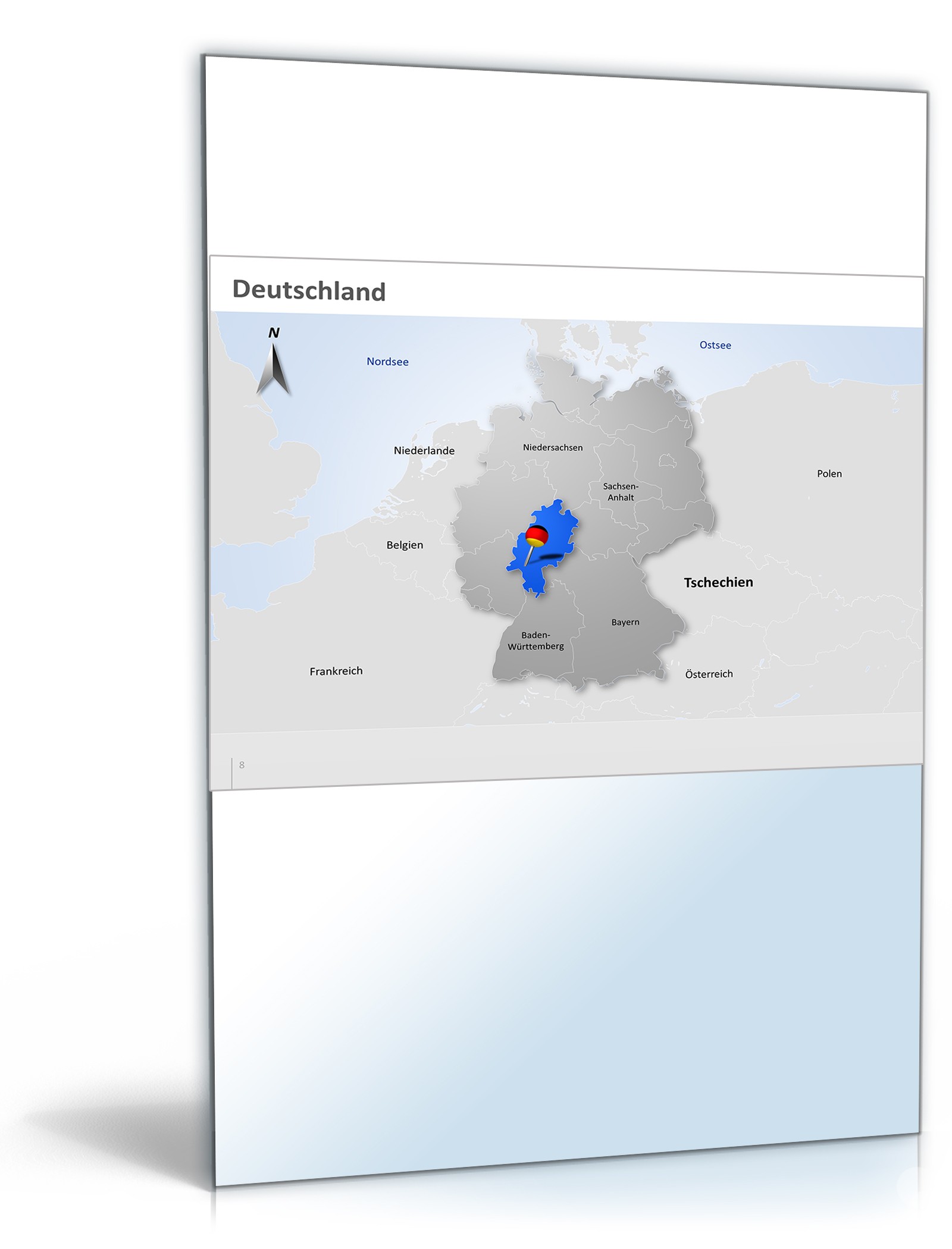 PowerPoint Präsentation Bundesländer Excel. Seite: 8