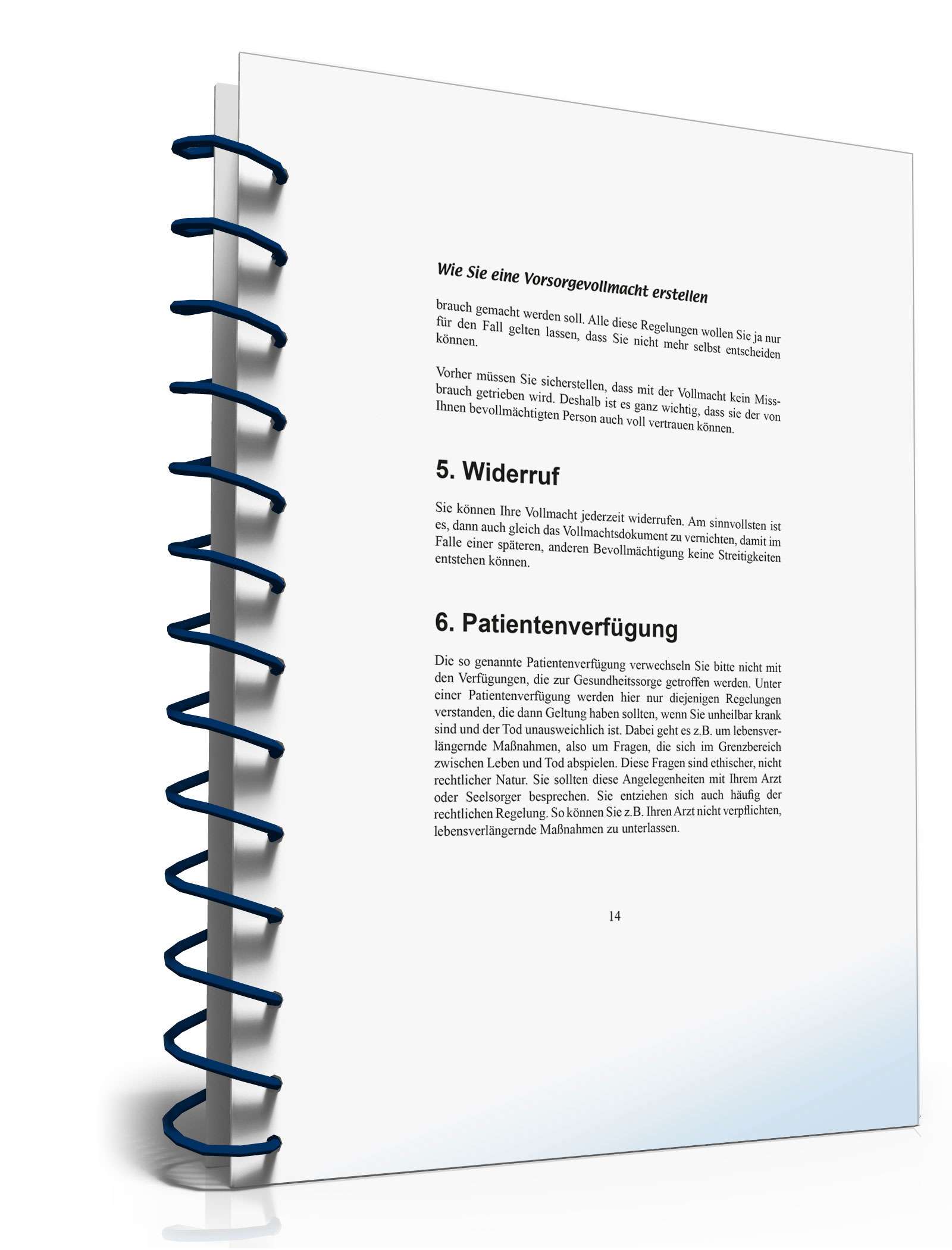 Ratgeber Vorsorgevollmacht  PDF. Seite: 14