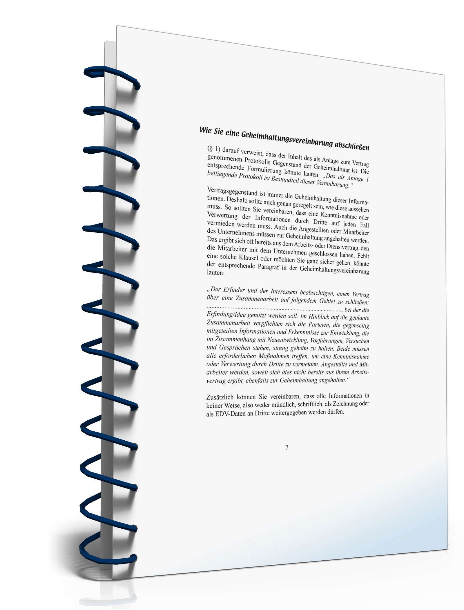 Wie Sie eine Geheimhaltungsvereinbarung abschließen PDF. Seite: 7