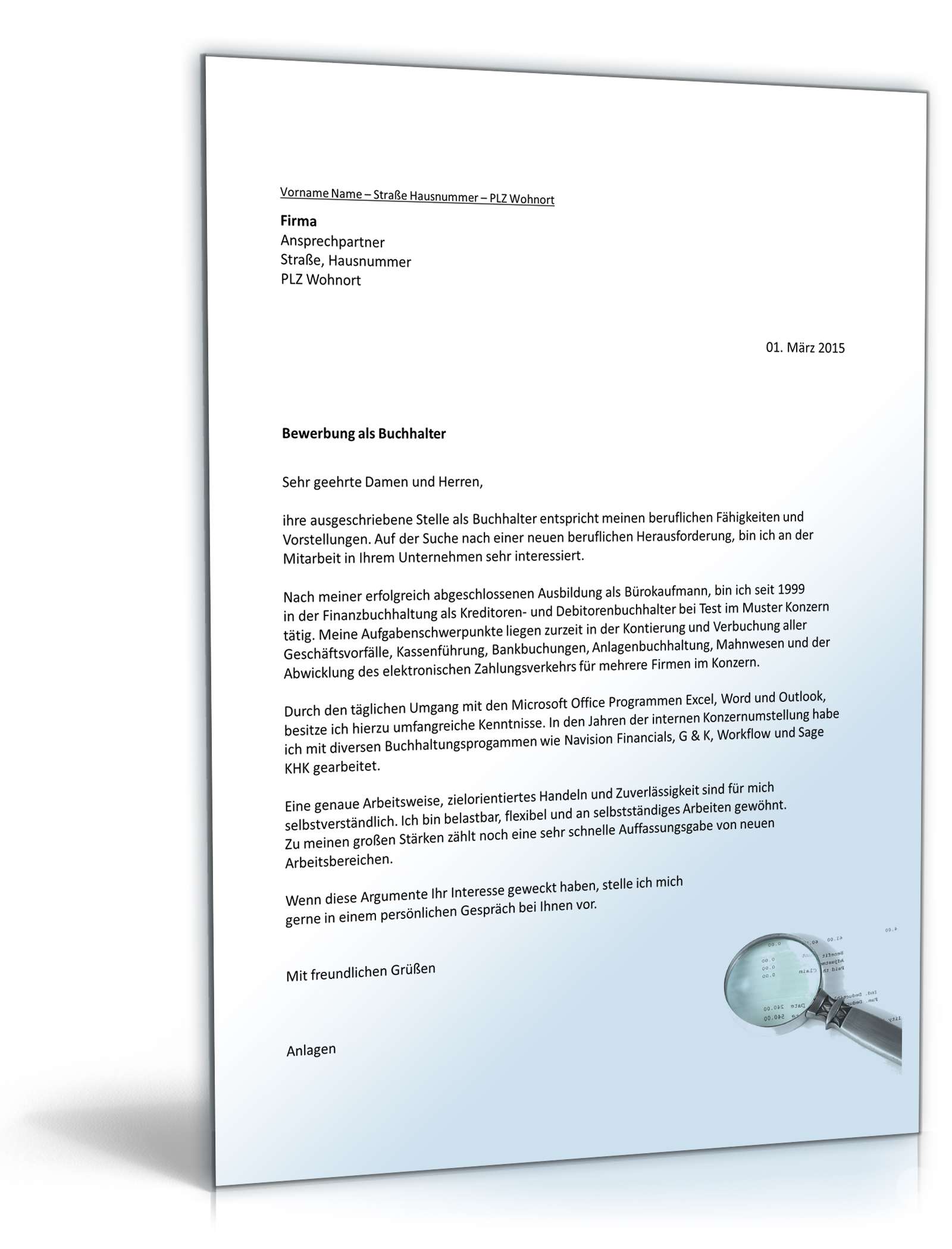 PowerPoint Vorlage Kreative Bewerbung Kaufmann Excel. Seite: 5