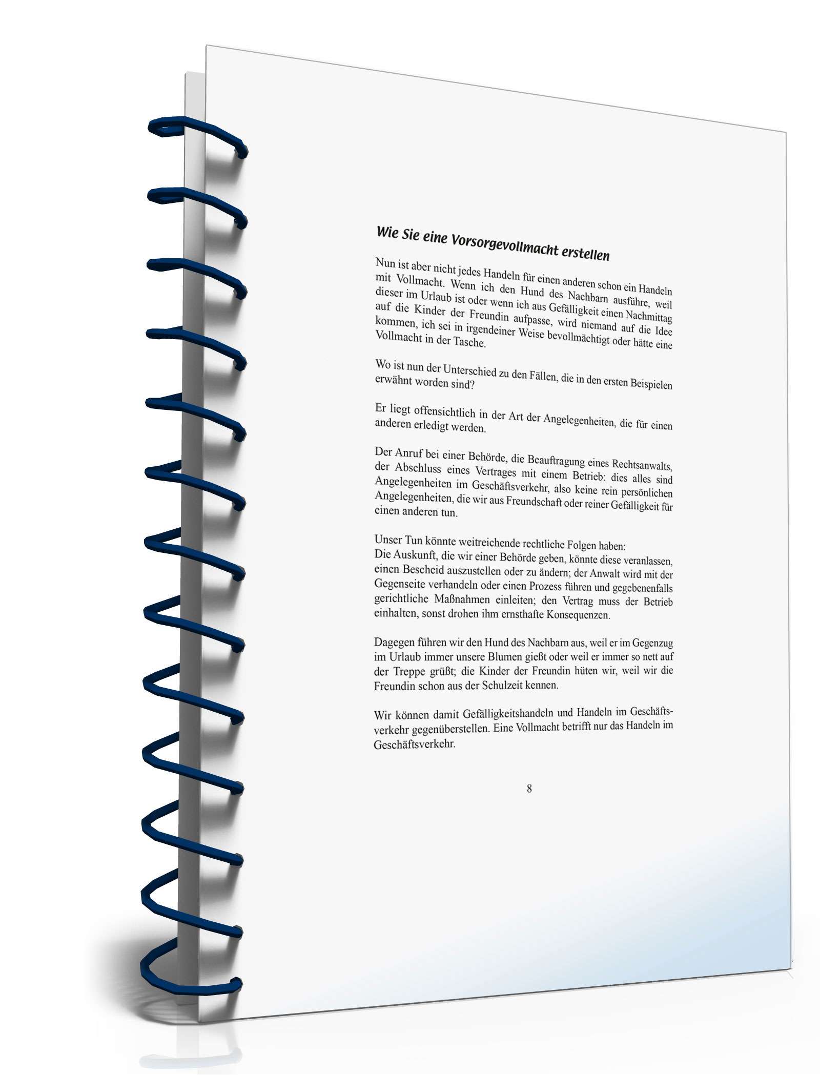 Ratgeber Vorsorgevollmacht  PDF. Seite: 8